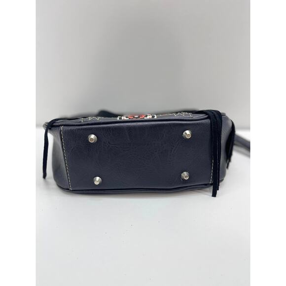 Montana West Conceal Carry Crossbody Black Orange Fringe Western Embroidery‎ - Picture 7 of 7